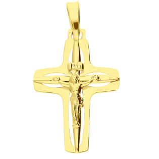 Krzyżyk złoty z wizerunkiem Pana Jezusa