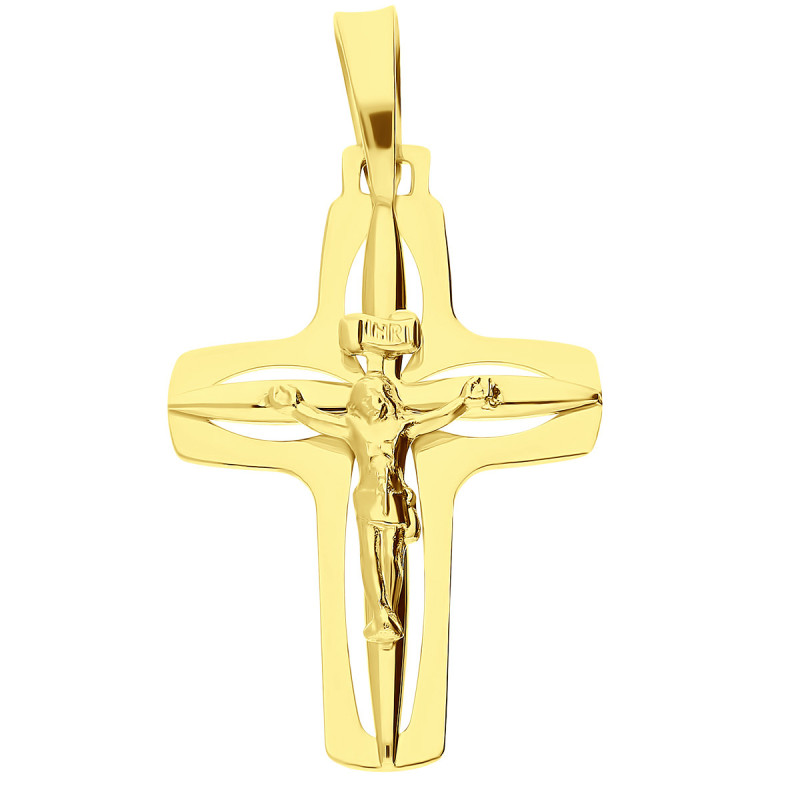 Krzyżyk złoty z wizerunkiem Pana Jezusa