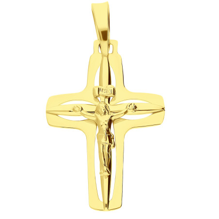 Krzyżyk złoty z wizerunkiem Pana Jezusa