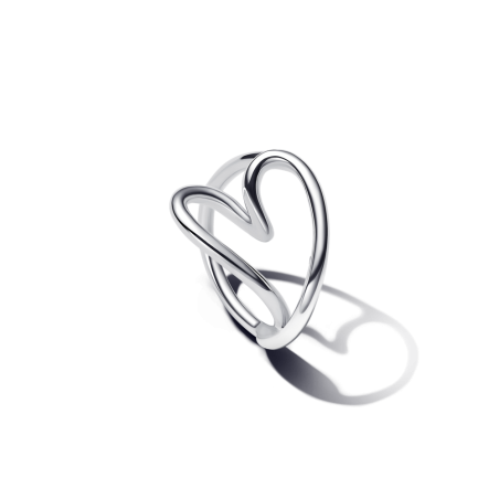 Organiczny pierścionek Pandora z motywem serca 193288C00