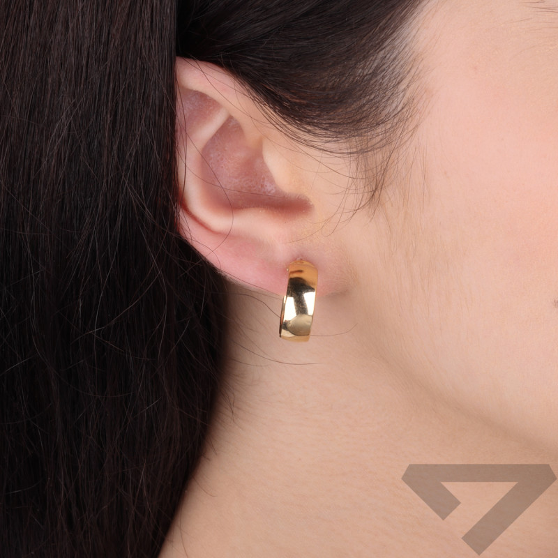 Kolczyki złote gładkie kółka