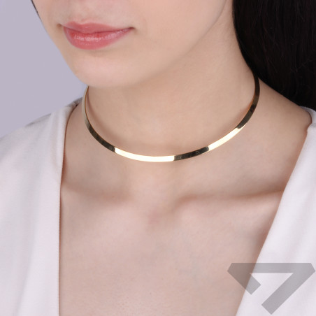 Naszyjnik pozłacany obroża