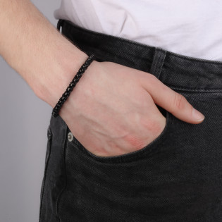 Bransoleta męska plecionka w sznurku