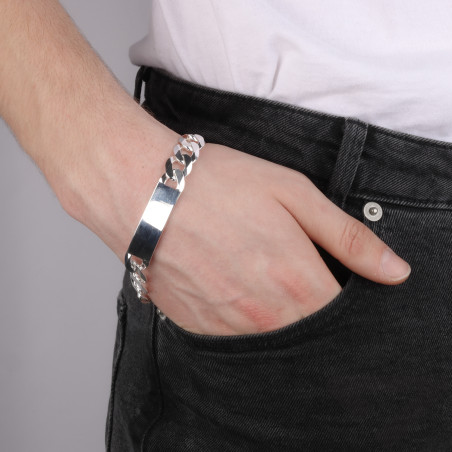 Bransoleta męska pancer z blaszką