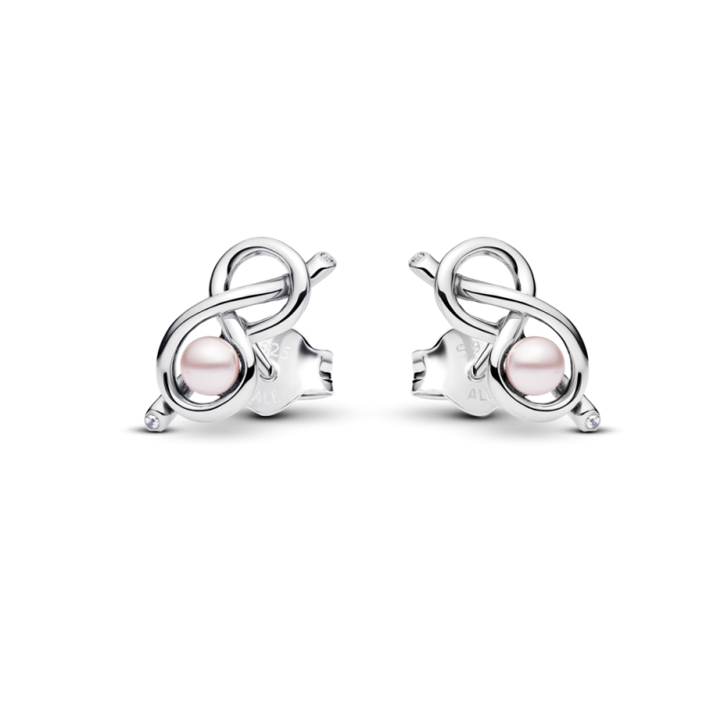 Kolczyki Pandora Nieskończoność Srebro 925 - JubilerSezam.pl