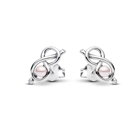 Kolczyki Pandora Nieskończoność Srebro 925 - JubilerSezam.pl