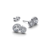 Kolczyki sztyfty Pandora z dwoma złączonymi kamieniami 293774C01