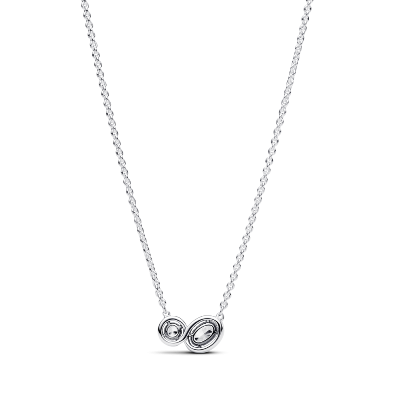 Naszyjnik Pandora z dwoma złączonymi kamieniami 393776C01