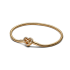 Bransoletka o splocie wężykowym z zapięciem w kształcie serca Pandora z symbolem nieskończoności 563758C01