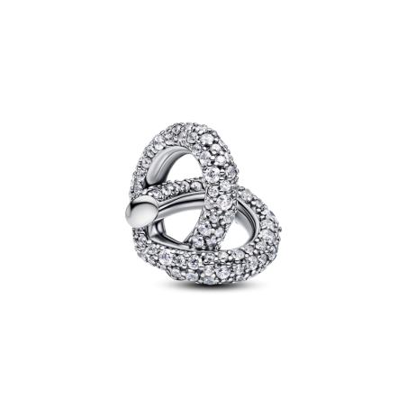 Charms Pandora Lśniące serce z symbolem nieskończoności 793771C01