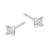 Kolczyki z białego złota z cyrkonią próba 585