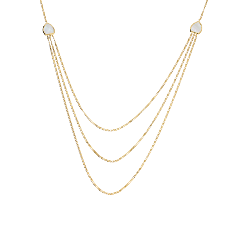 Naszyjnik z masą perłową zaprezentowany na finalistce Miss Polski 2025 Michalinie Kowalskiej