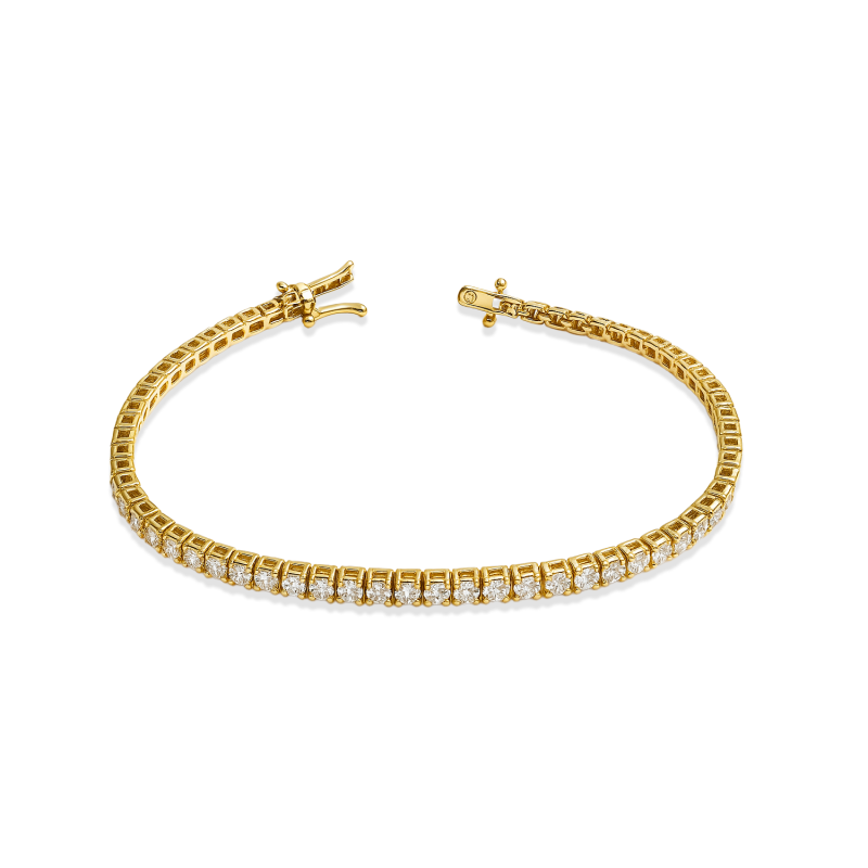 Pozłacana Bransoletka z Cyrkoniami - JubilerSezam.pl