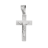 Krzyżyk srebrny tłoczony z wizerunkiem Pana Jezusa