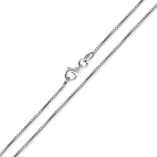 Łańcuszek srebrny kostka