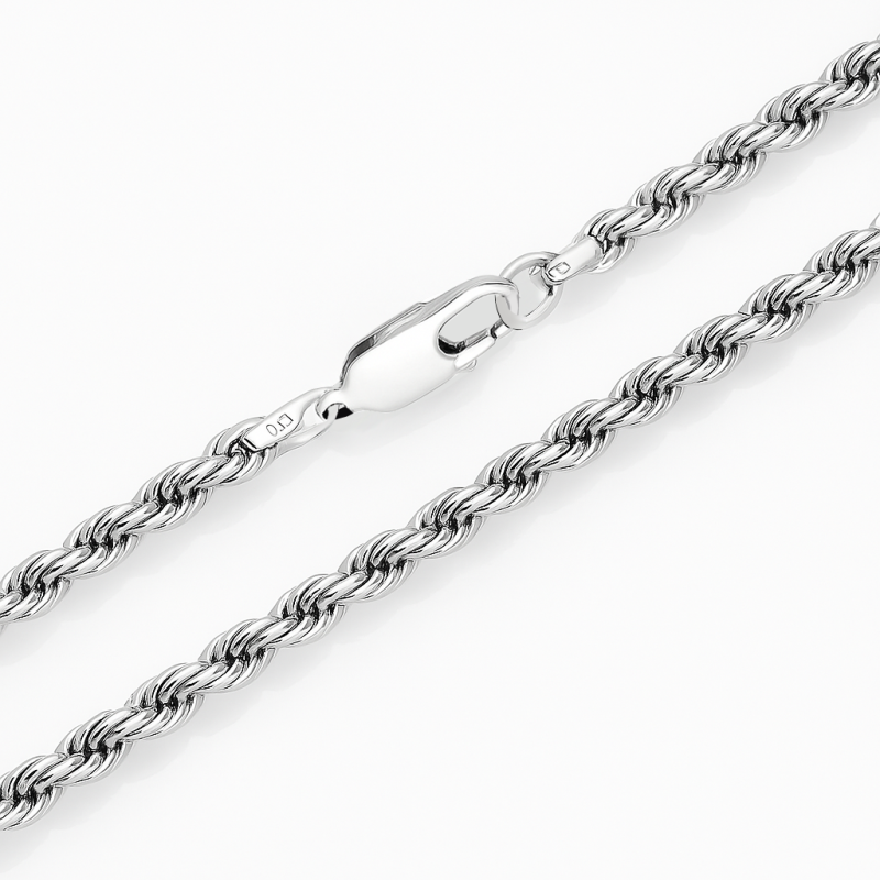 Łańcuszek srebrny korda