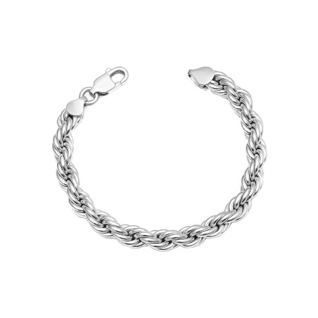 Bransoleta srebrna korda