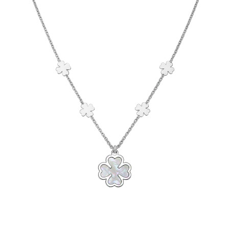 Naszyjnik srebrny z koniczynkami