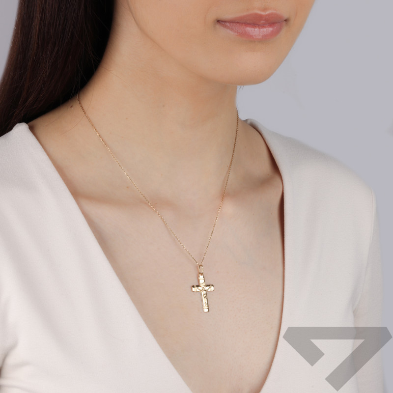 Krzyżyk złoty z wizerunkiem Pana Jezusa próba 333