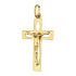 Krzyżyk złoty z nakładanym wizerunkiem Pana Jezusa próba 585