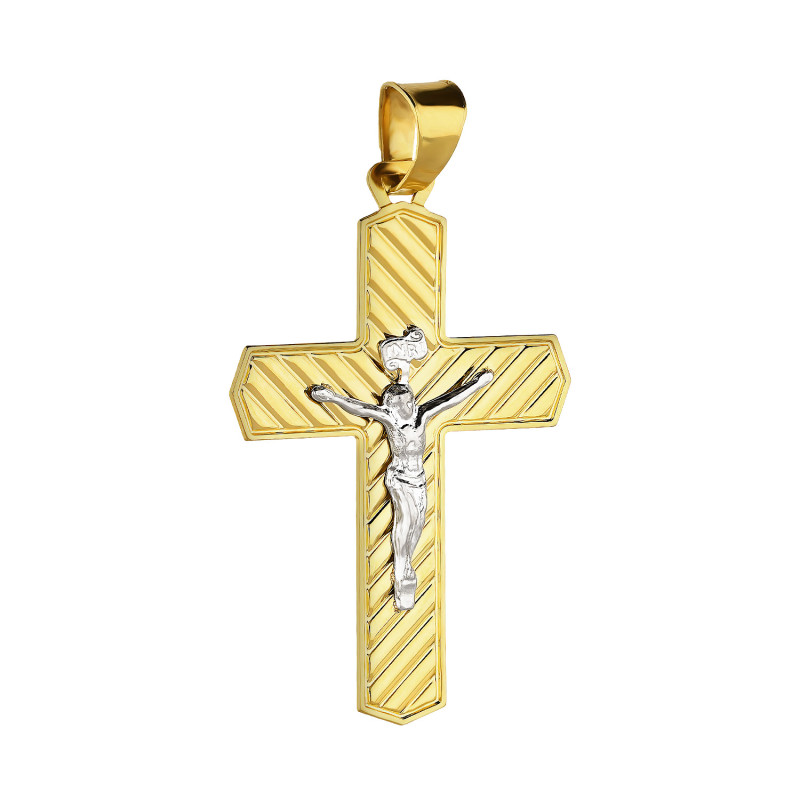 Krzyżyk złoty z wizerunkiem Pana Jezusa próba 585
