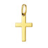 Krzyżyk złoty gładki z kwadratowymi ramionami próba 585