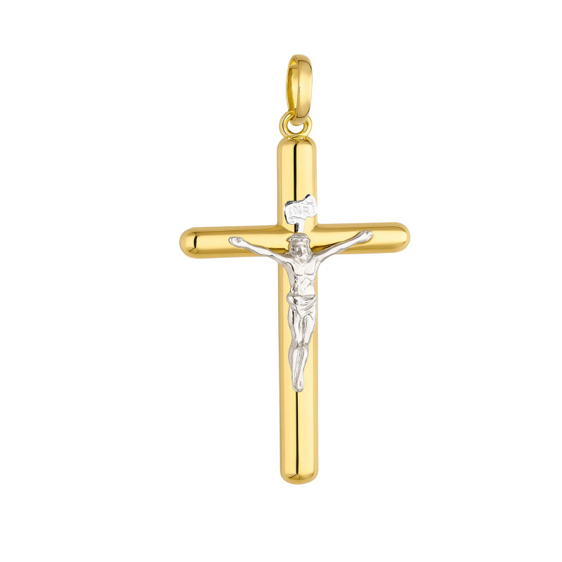 Krzyżyk złoty z Panem Jezusem próba 333