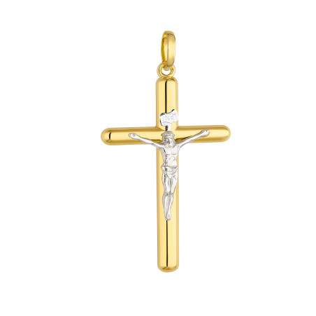 Krzyżyk złoty z Panem Jezusem próba 333