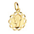 Medalik złoty z Główką Matki Boskiej w kole próba 585