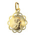 Medalik złoty z Częstochowską w ażurowym kole z promieniami Au 333