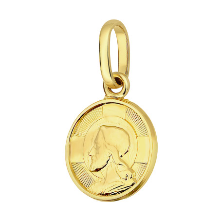 Medalik złoty z Panem Jezusem w kole próba 585