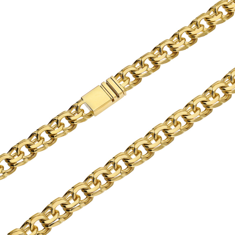 Złoty łańcuszek Garibaldi pr. 585 męski - JubilerSezam.pl