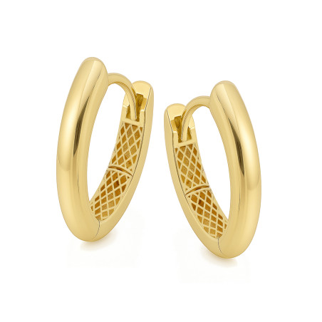 Kolczyki złote gładka kreska