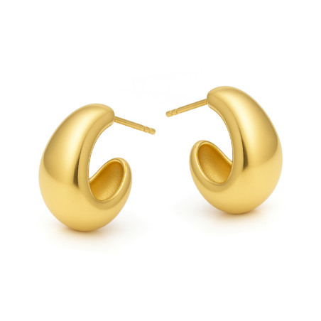 Kolczyki złote beczułka viralowa