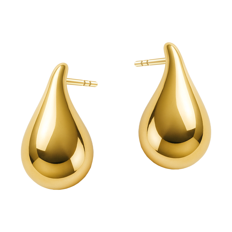 Kolczyki złote viralowe kropla
