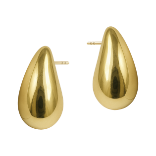 Kolczyki złote viralowe krople