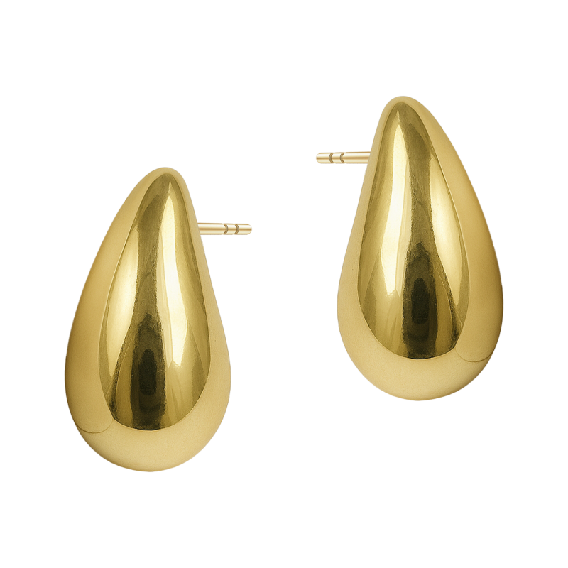 Kolczyki złote viralowe krople