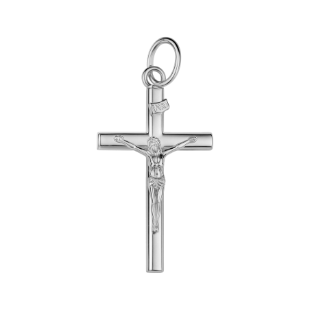 Krzyżyk srebrny z Panem Jezusem