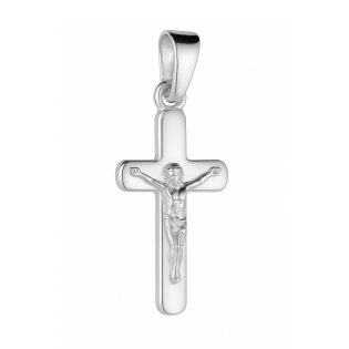 Krzyżyk srebrny z Panem Jezusem