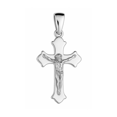 Krzyżyk srebrny z wizerunkiem Pana Jezusa