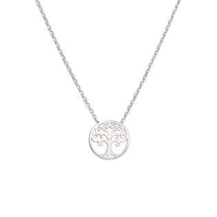 Naszyjnik srebrny z drzewkiem szczęścia