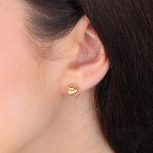 Kolczyki pozłacane motek węzeł