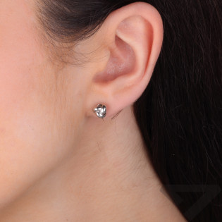 Kolczyki pozłacane motek węzeł