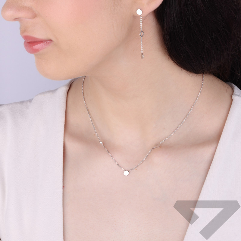 Kolczyki srebrne z kółkami