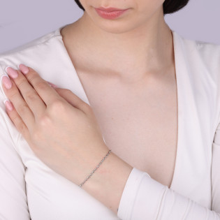 Srebrna Bransoletka z Grawerowanymi Beczułkami - JubilerSezam.pl