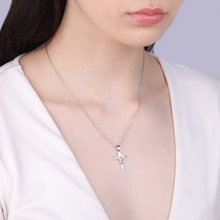 Krzyżyk srebrny Benedyktyński