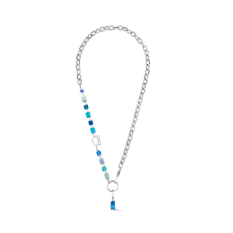 Naszyjnik Coeur de Lion 076 Blue-Turquois ze stali