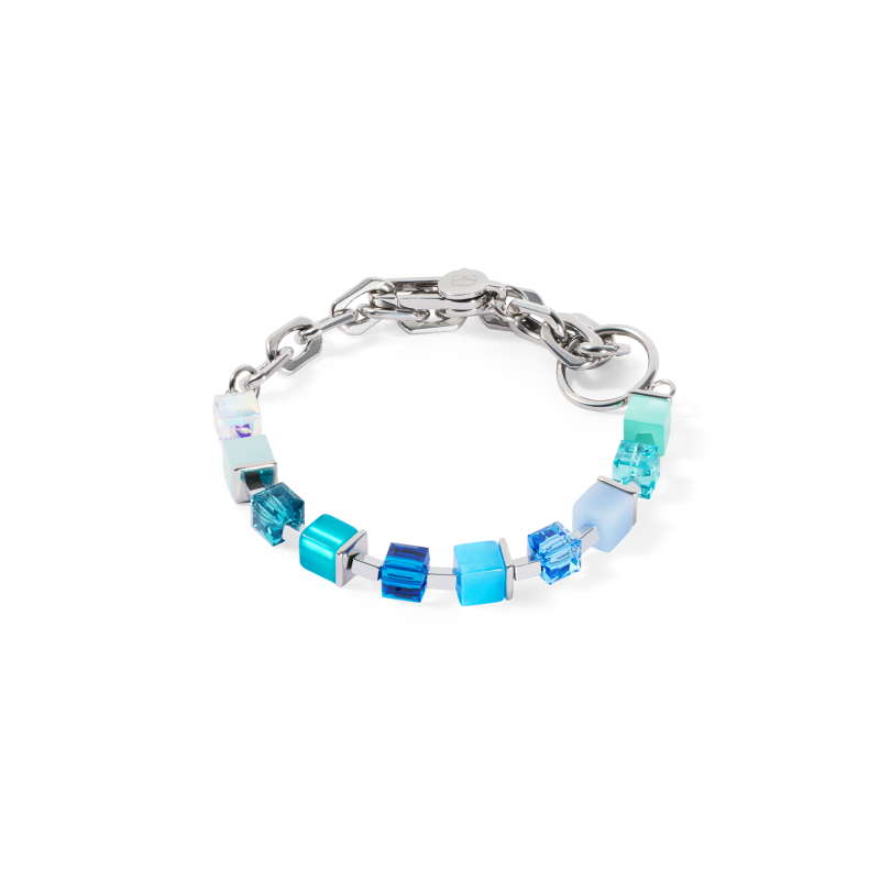 Bransoleta Coeur de Lion 076 Blue-Turquois ze Stali