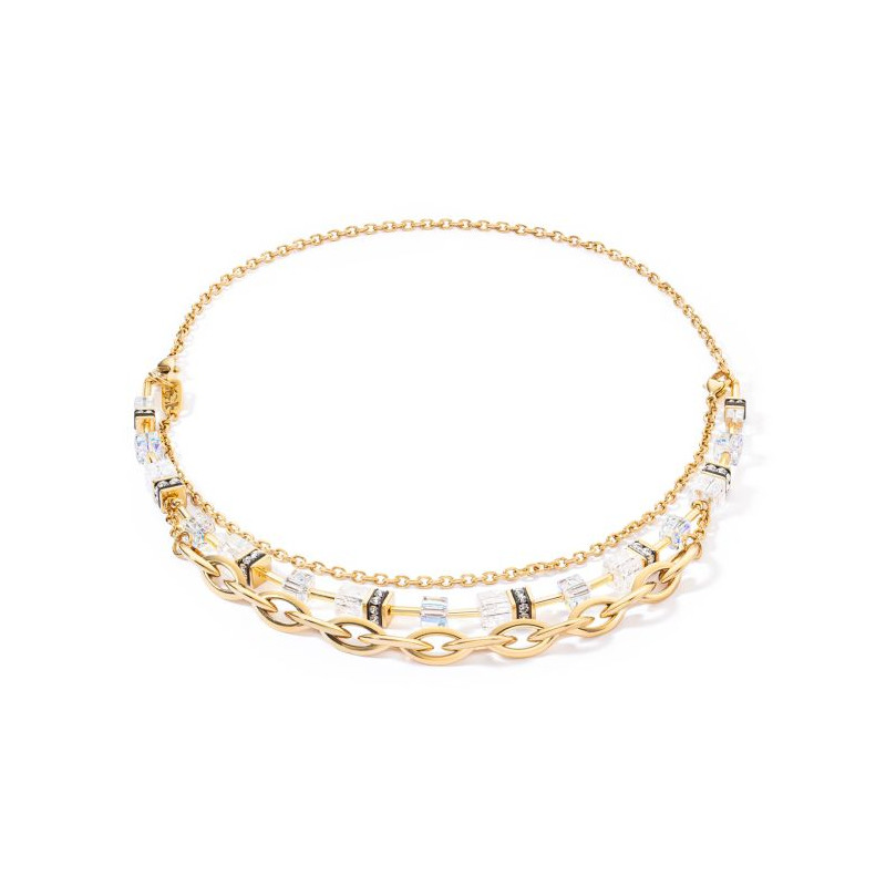 Naszyjnik Coeur de Lion 1416 White-Gold ze Stali