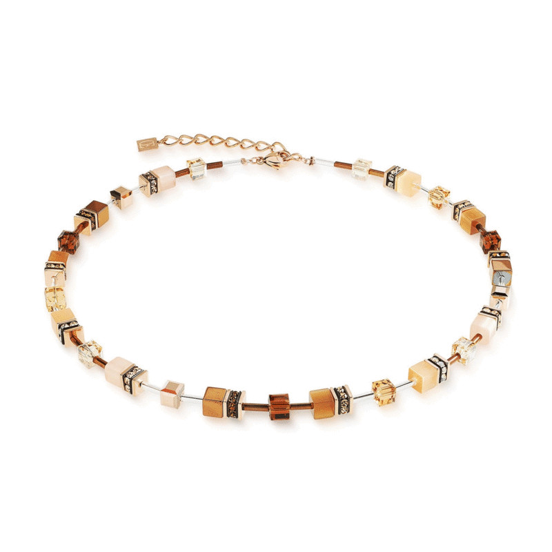 Naszyjnik Coeur de Lion 1100 Mocha Mousse ze stali